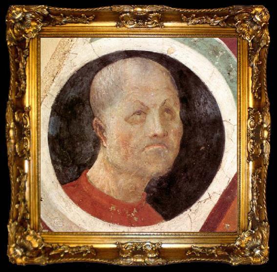 framed  UCCELLO, Paolo Roundel with Head, ta009-2